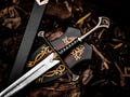 Handmade Fantasy King Sword Reforged Cosplay Swords Replica Christmas Medieval gift for husband