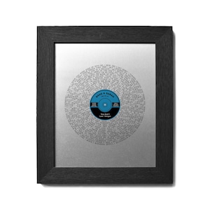 Personalized 10th Anniversary Aluminum Gift, First Dance Song
