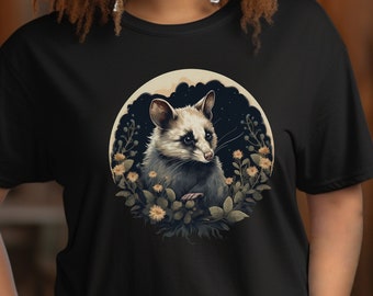 Possum Shirt, Opossum Lover Gift, Retro Aesthetic T Shirt, Goblincore Shirt, Preppy 90s Clothes, Trendy Cute Animal Shirt