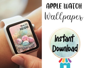 Easter Apple Watch Wallpaper Design, Easter Egg Watch Background, Smart Watch Wallpaper, Lock Screen Wallpaper, Watch Digital Download