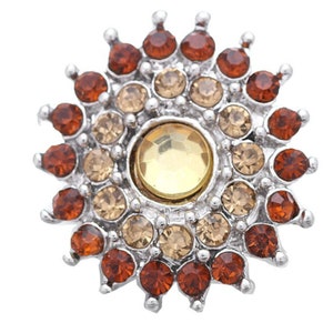 Crystal Snap Button, Interchangeable Jewelry 18-22 mm Snap Jewelry,  Ginger Snaps, Noosa, Magnolia & Vine, Chunk Snap