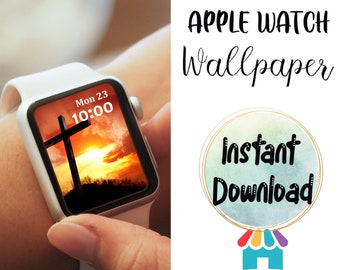 Easter Apple Watch Wallpaper Design Instant Download, He Is Risen Watch Background, Resurrection Smart Watch Wallpaper, Bible Verse Design