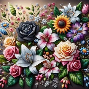 Kit Diamond Painting 5D Per Adulti: Cuore E Fiori Glitter Rosa Con Scritta Happy Mother's Day, 30x40cm - 3