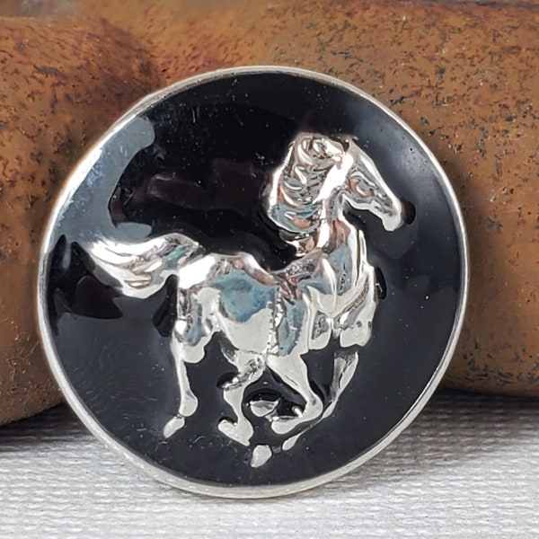 Horse Snap Button Jewelry, Interchangeable Jewelry 18-22 mm Snap Jewelry, Ginger Snaps, Noosa, Magnolia & Vine, Chunk Snap