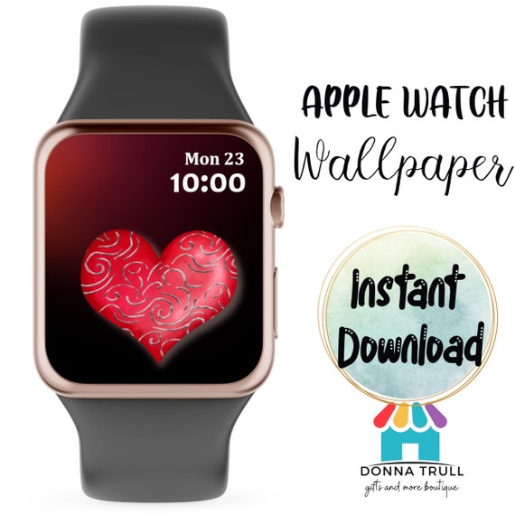 Valentines Puffy Heart Apple Watch Wallpaper Pink Apple Watch - Etsy Valentines Puffy Heart Apple Watch Wallpaper Pink Apple Watch - Etsy