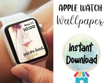 Jesus Apple Watch Wallpaper Design, Christian Watch Background, Smart Watch Wallpaper, Lock Screen Wallpaper, Watch Digital Download
