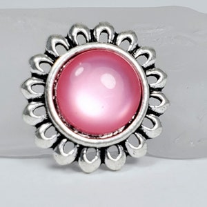 Pink Snap Button, Interchangeable Jewelry 18-22 mm Snap Jewelry, Ginger Snaps, Noosa, Magnolia & Vine, Chunk Snap