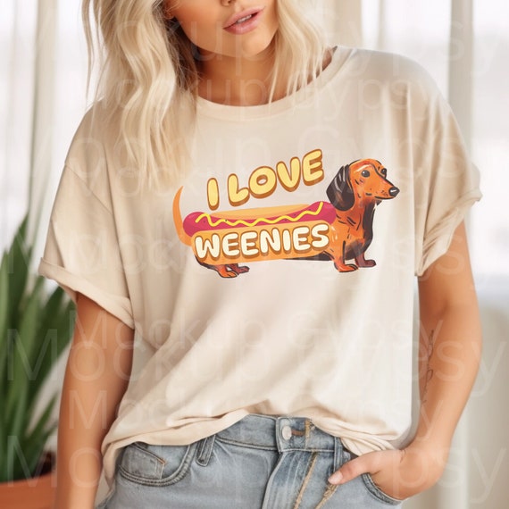 I Love Weenies Shirt, Funny Dachshund Shirt, Doxie Hotdog Cookout, Dog Lover, Weiner Pun, LGBTQ+, Sausage Dog Shirt, Weenie Dog Owner