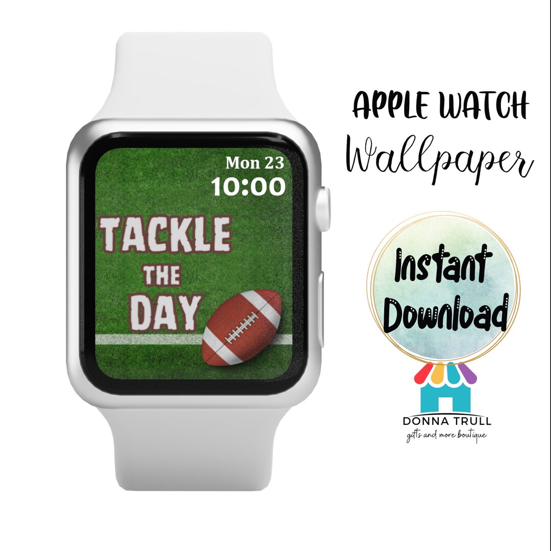Fall Football Apple Watch Wallpaper Face Design Watch Etsy