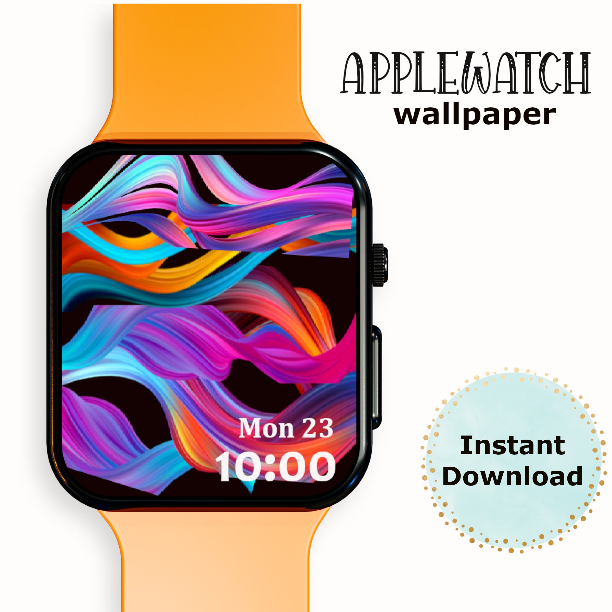 Buy Apple Watch Wallpaper Face Design Watch Background Colorful Online in  India  Etsy