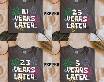 Custom Years Later Shirt,Custom Birthday Shirt, Personalized Years Later Sweater, Custom Special Day Hoodie, Family Matching Shirt,Xmas Gift
