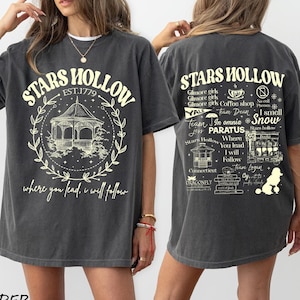 Star Hallows Lukes Dinner 2 Sides Shirt, Where You Lead I Will Follow Hoodie, Autumn Festival Sweater, Tv Show Fans Gift, Lukes Dinners Shop