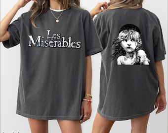 Camiseta de Los Miserables, espectáculo musical de Broadway, camiseta para mujer adulta, camiseta de musical de Broadway, sudadera de musical de teatro