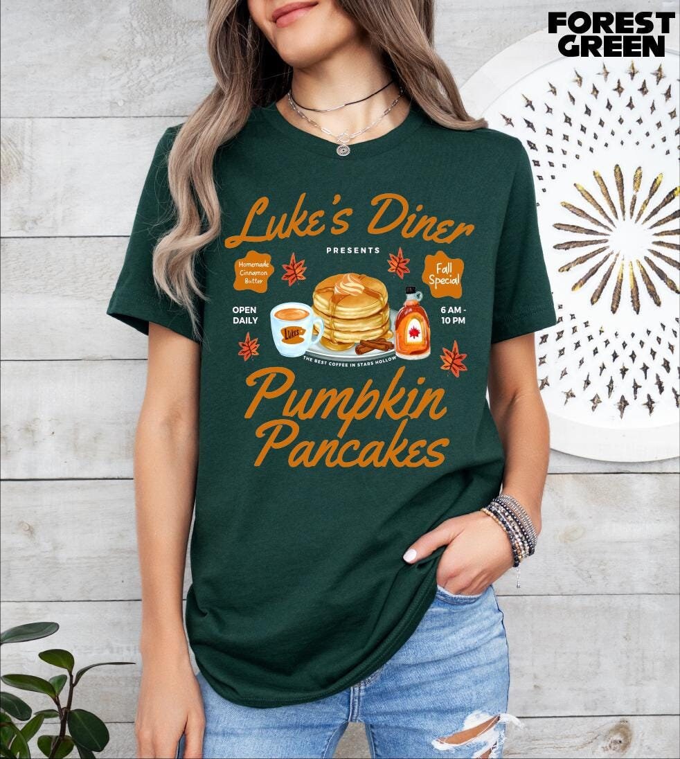 Luke's Dinner Pumpkin Pancakes Shirt , Stars Hollow Fall Sweatshirt , Stars Hollow Hoodie, Where You Lead I Will Follow Tee, Halloween Shirt