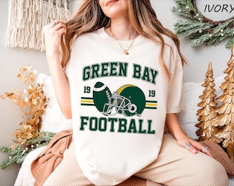 Green Bay Sweatshirt, Green Bay Football Shirt, Vintage Style Green Bay Football Tshirt, Football Crewneck Hoodie, Football Lover Tee