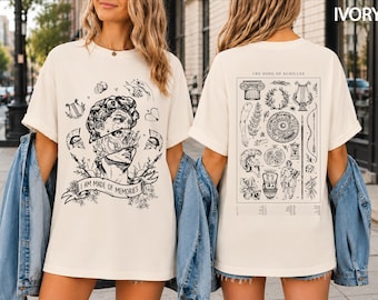 Song of Achilles 2 Sides Sweatshirt, Greek Mytholog Shirt, Achilles and Patroclus Merch Tee, Dark Academia Literature Hoodie