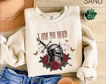 I Am No Man T-Shirt, Fantasy Merch Sweatshirt, Reading Fandom Shirt, Book Lover Hoodie, Fantasy Book Tee, Fantasy Reader Hoodie