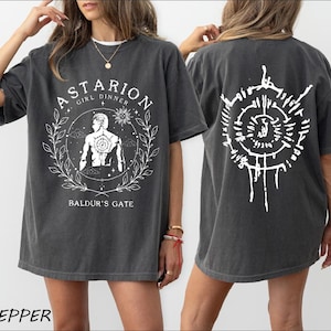 Astarion 2 Sides Shirt, Baldurs Gate 3 Sweater, Astarion Hoodie , Astarion Girl Dinner Tee,
