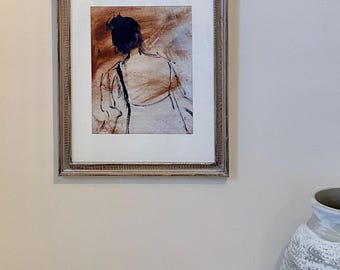 NEW ITEM -Timeless Lady 2-Giclee Print- Contemporary -Art: Signed Giclee-Matted -Framed Art (14 x 11)