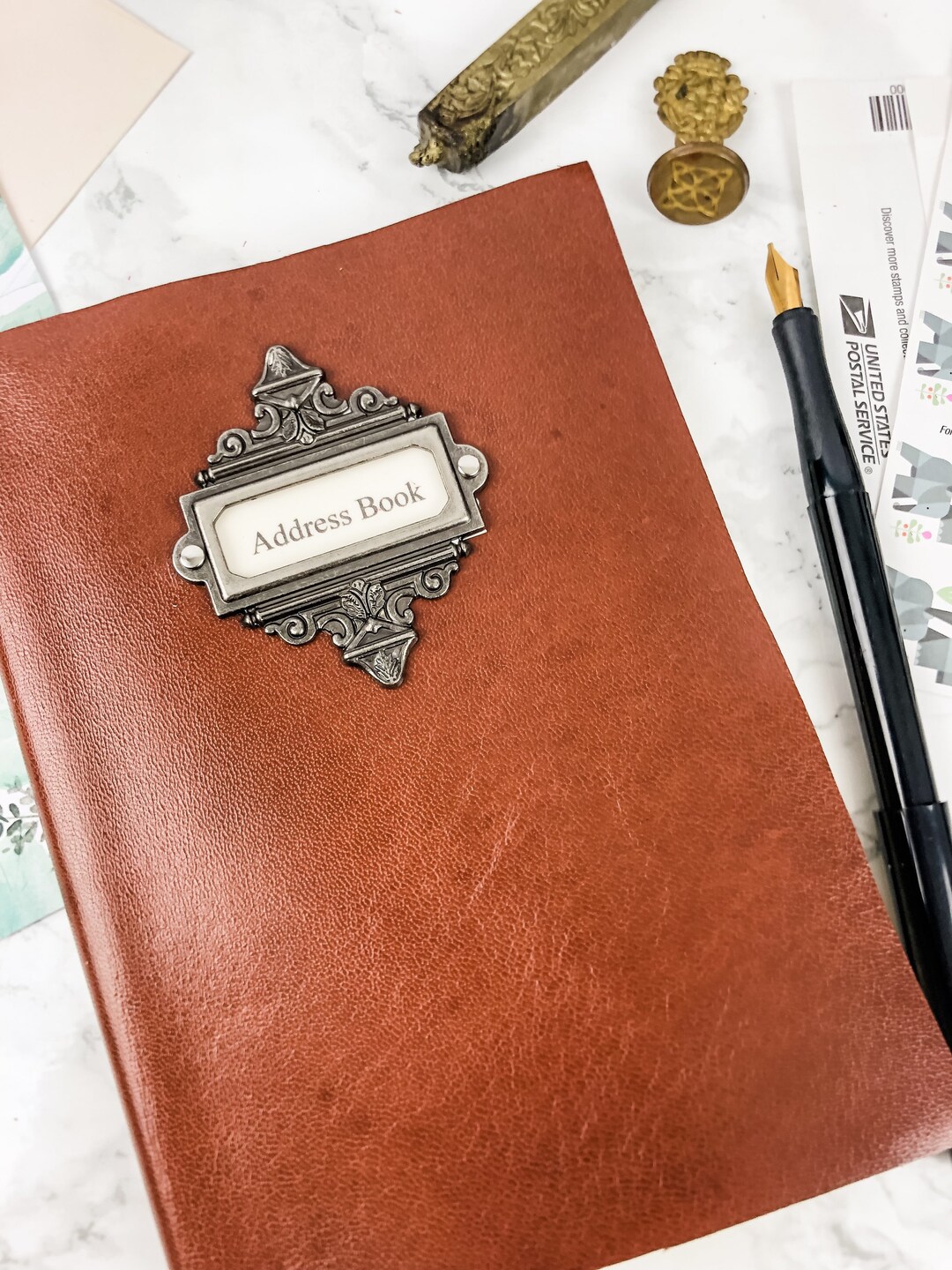 Classic Leather Address Book, Address Book With Tabs, Address Book