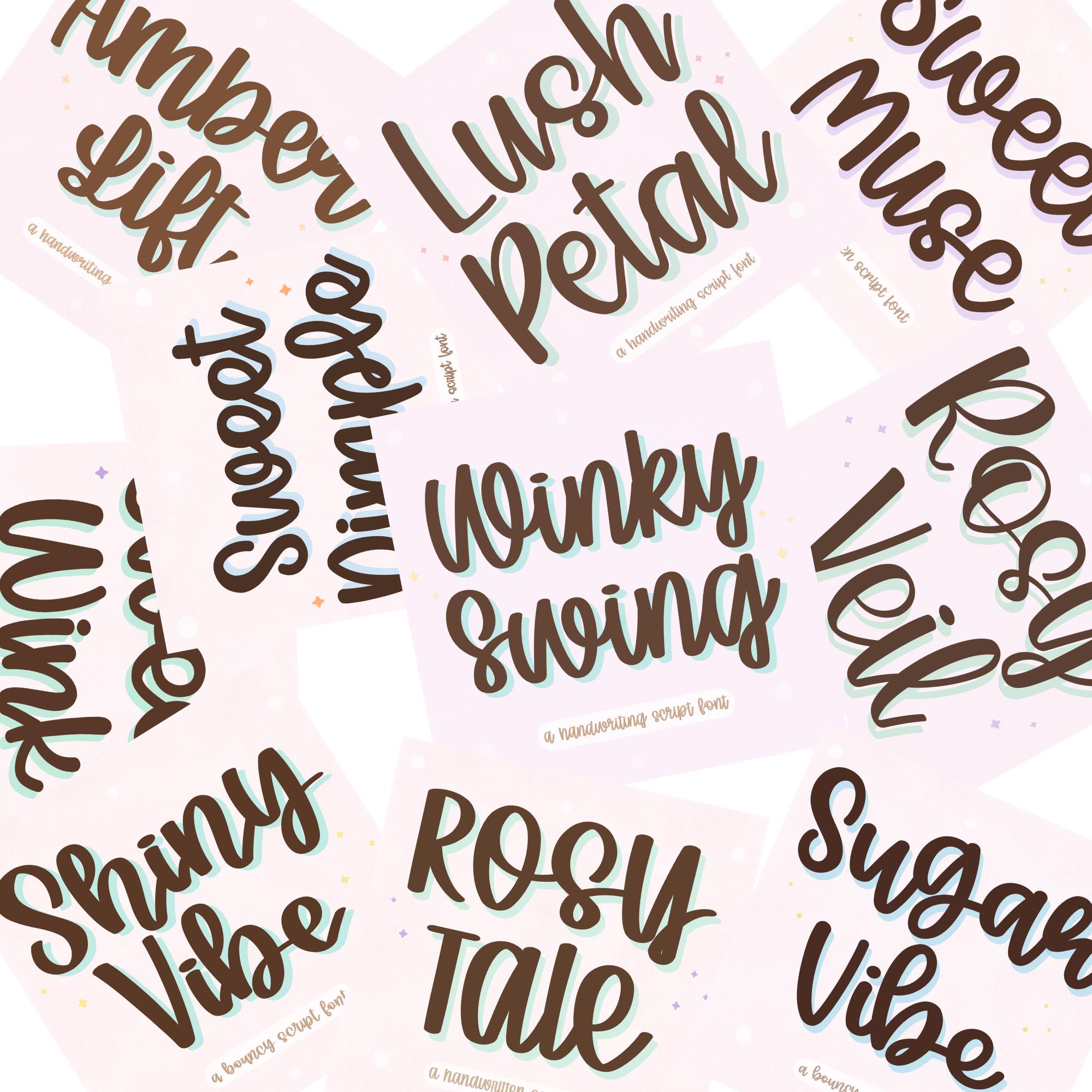 Script Fonts Bundle Vol.3 – Hand Lettered, Bouncy & Calligraphy Fonts ...