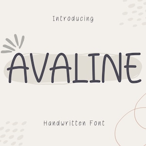 Handwriting font, Handwritten font, Neat font, Cute font, Goodnotes font, Digital planner font, iPad font, Study notes font, AvaLine