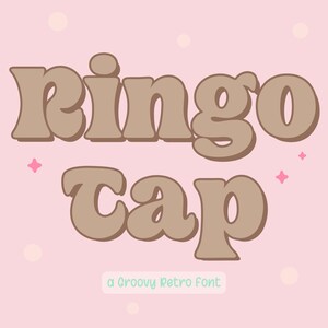 Ringo Tap – Groovy Retro Font with 70s Hippie Vibes for Cricut & Display Projects