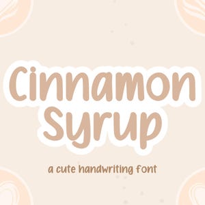 Brush Font, Handwriting Font, Handwritten Font, Neat Font, Cute Font, Goodnotes Font, Planner, iPad font, Procreate Font, Cinnamon Syrup