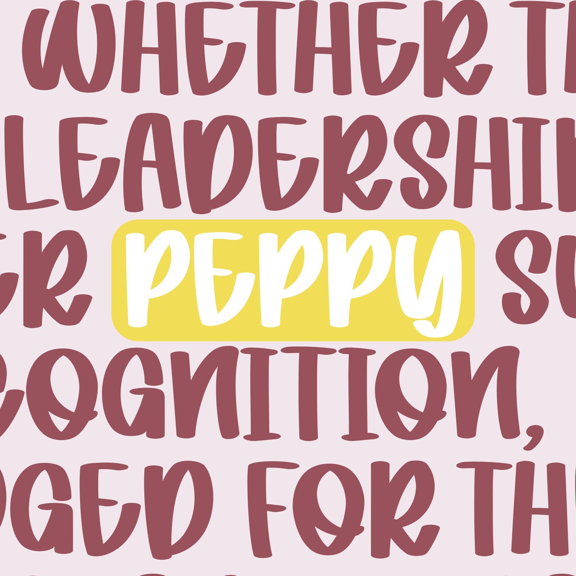 Peppy Script – Handwritten Script Font With Preppy Cursive Brush Style ...