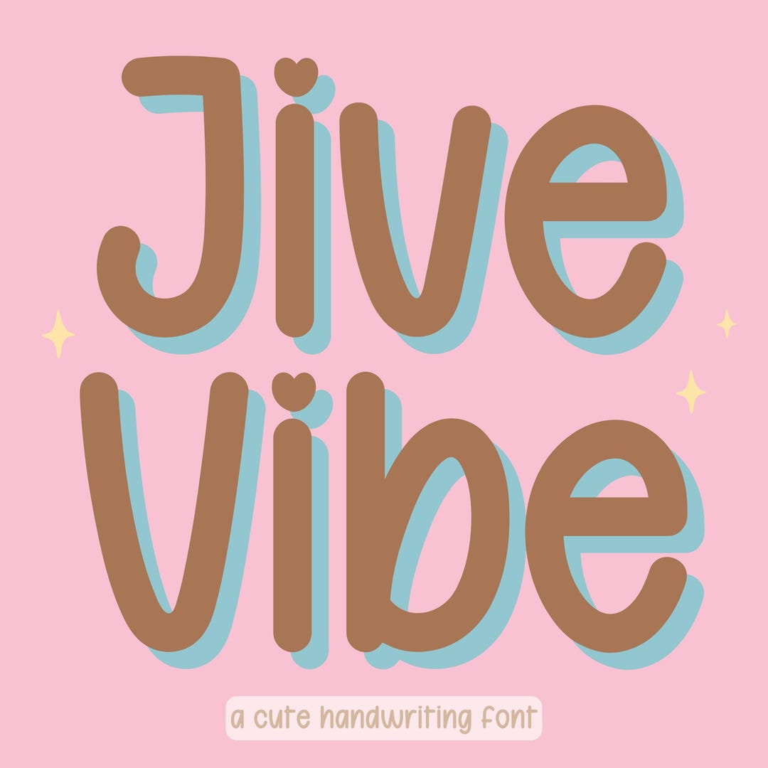 Java Jive Lettering Jive Vibe – Handwriting Font for Digital Planners, Goodnotes & Cricut ...