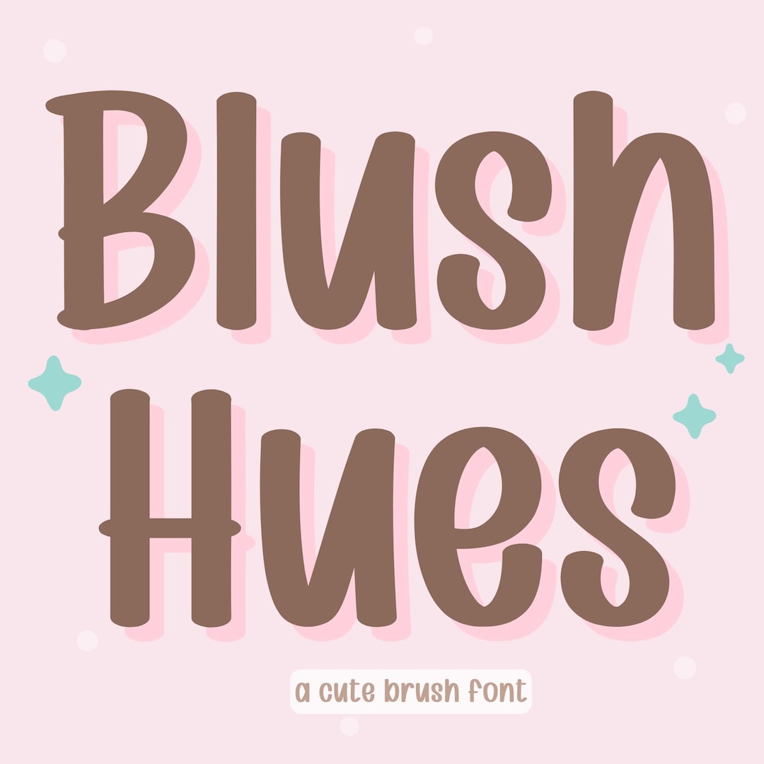 Blush Hues – Handwritten Brush Font for Digital Planners, Goodnotes ...