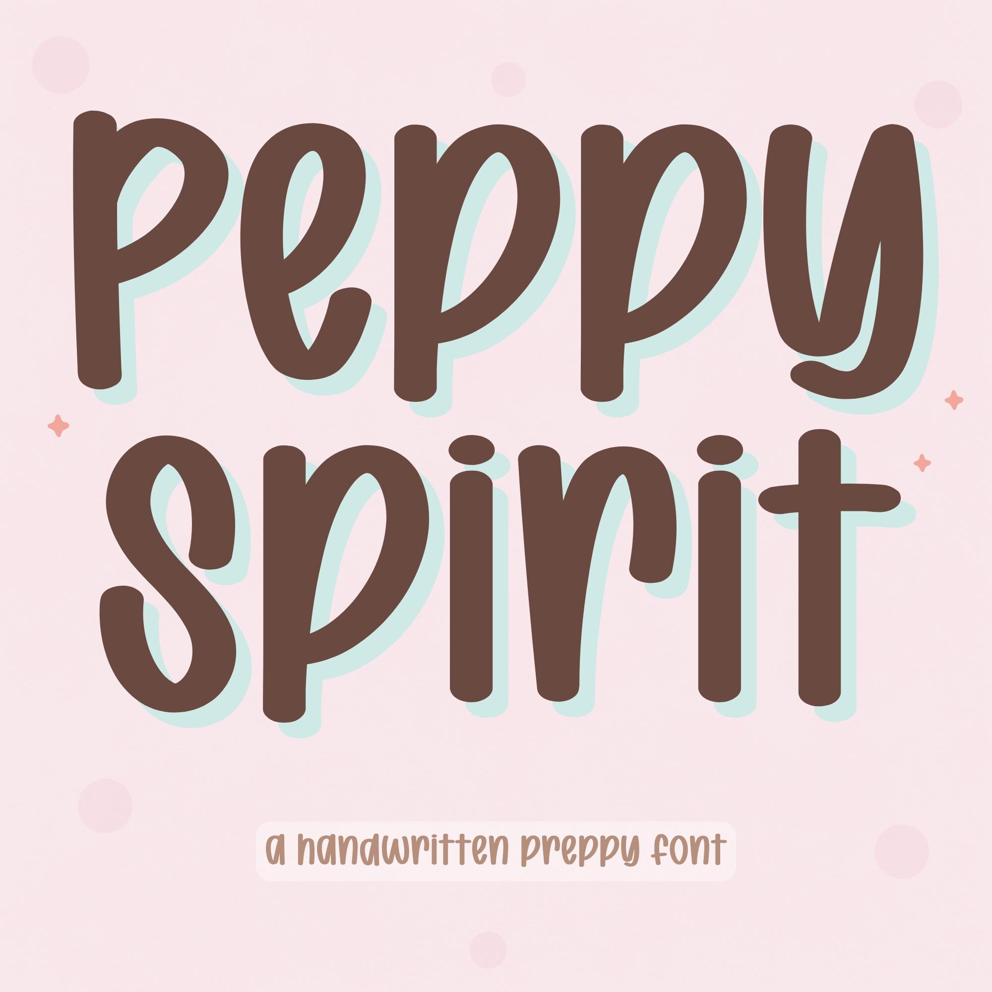 Peppy Spirit – Preppy Handwriting Font for Digital Planner, Goodnotes ...