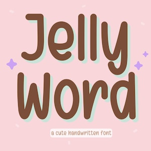 Handwriting font, Handwritten font, Neat font, Cute font, Goodnotes font, Digital planner font, iPad font, Study notes font, Jelly Word