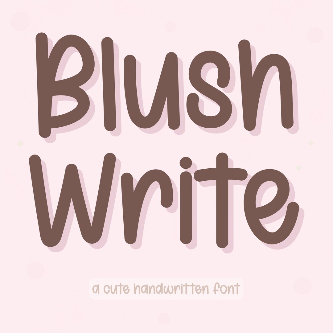 Blush Write – Handwriting Font for Digital Planners, Goodnotes & Cricut ...