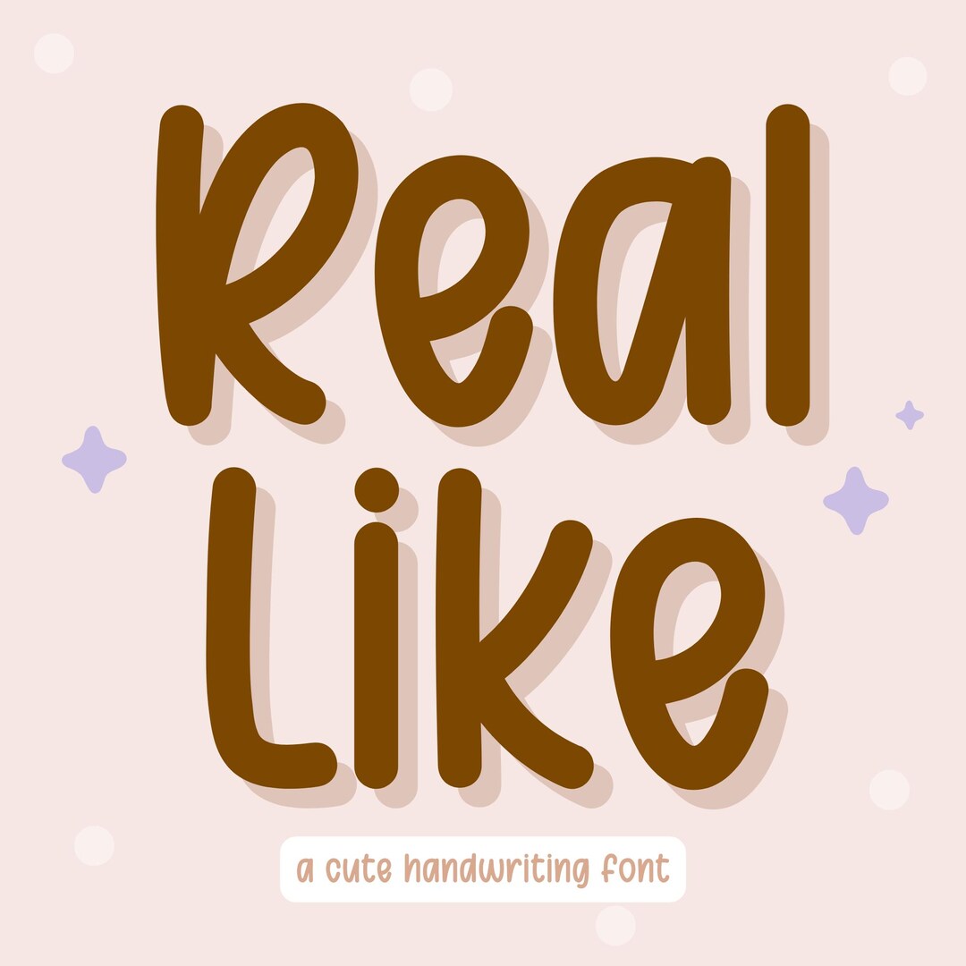 Real Like – Handwritten Font for Digital Planners, Goodnotes & Cricut ...