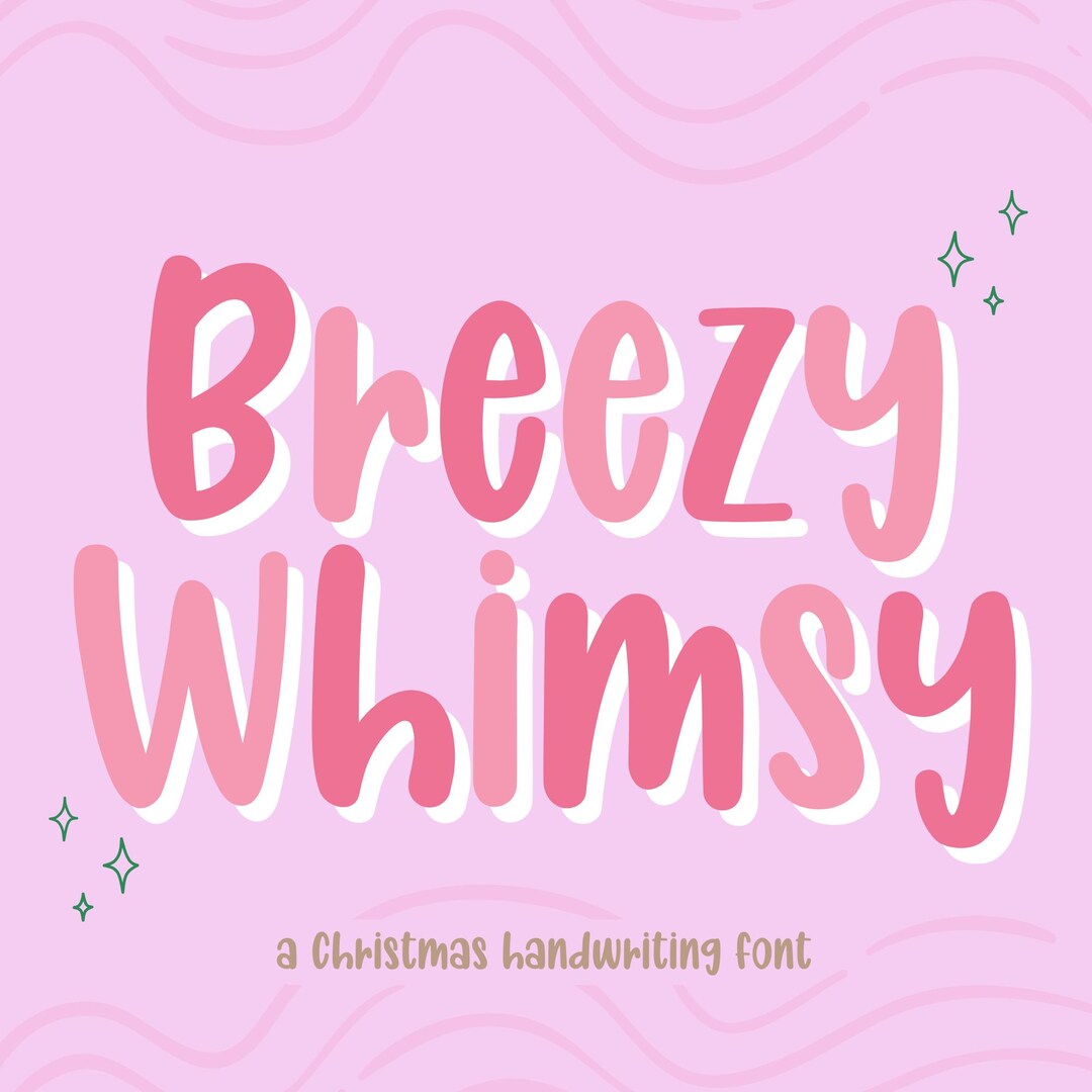 Whimsy Handwriting Breezy Whimsy – Handwriting Brush Font for Digital Planners, Goodnotes ...