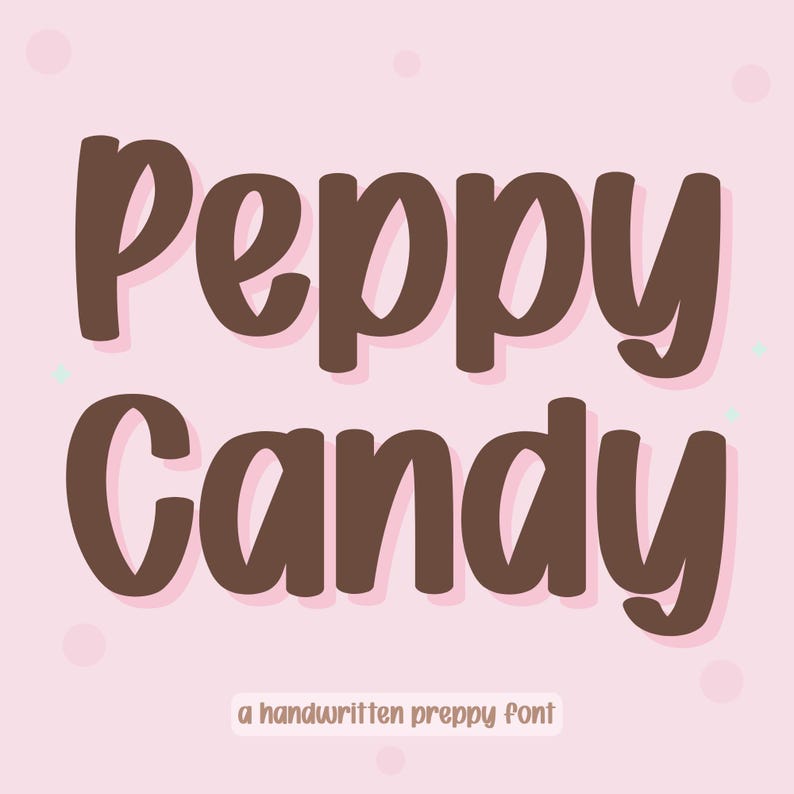 Peppy Candy – Preppy Handwriting Font for Digital Planner, Goodnotes ...