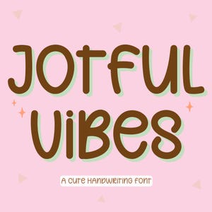 Handwriting Font, Handwritten Font, Neat Font, Cute Font, Goodnotes Font, Digital Planner Font, iPad fonts, Procreate Font, Jotful Vibes
