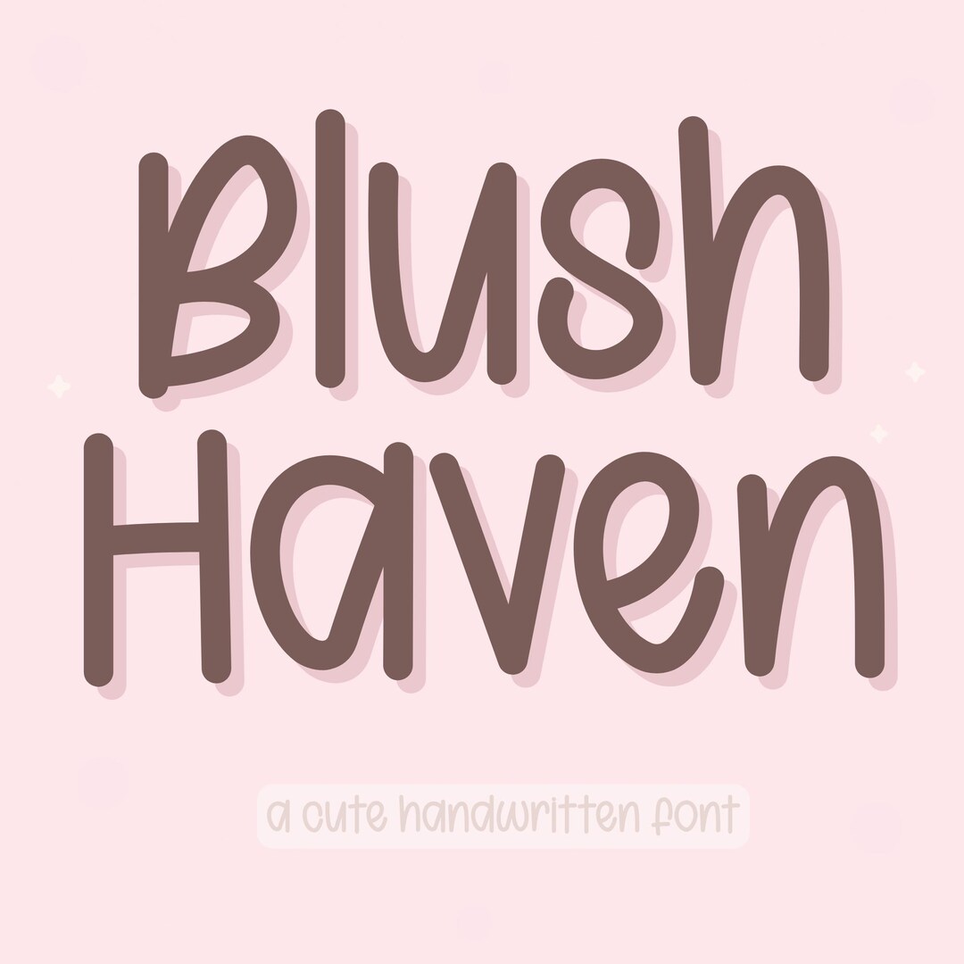 Blush Haven – Handwriting Font for Digital Planners, Goodnotes & Cricut ...