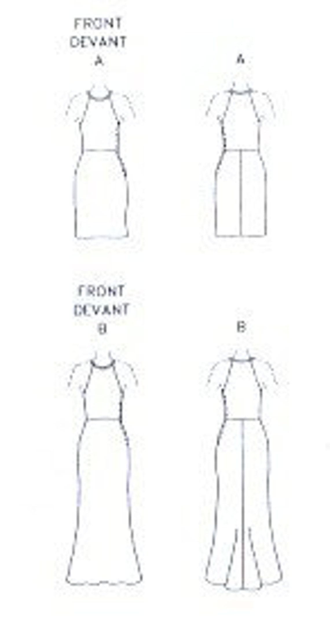 Vogue 2251 Vera Wang Evening Dress Sewing Pattern Sizes 6 8 10 | Etsy
