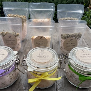 Apothecary Bath Soak | Botanical Epsom Bath Salts | Foot Soak | Essential Oil Blend Bath Salt | Infused Bath Salts | Handcrafted Bath Salts