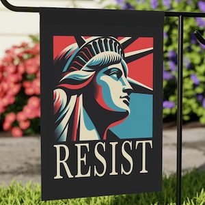 Resist Flags, Resist Signs, Statue Of Liberty Garden Flag, Anti Trump Garden Sign, Yard Sign, Yard Flag, Banner 0327