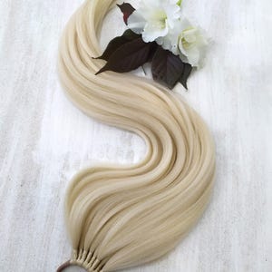 Light Blonde Ponytail Extension: Synthetic Hairpiece on Elastic Band