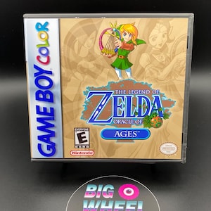 Legend of Zelda: Oracle of Ages - Custom Game Boy Color / GBC Case - Brand New!
