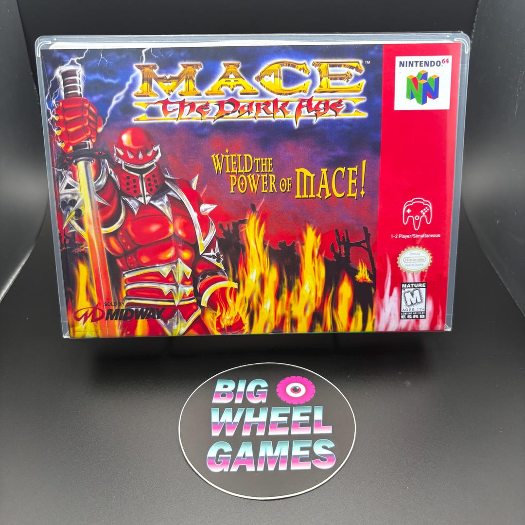 Mace: the Dark Age (nintendo 64) Custom Case and Artwork Brand New!