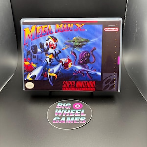 Mega Man X (Super Nintendo) Custom Game Case with Artwork - Brand New!