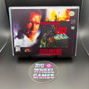 True Lies (Super Nintendo) Custom Game Case with Artwork - Brand New!