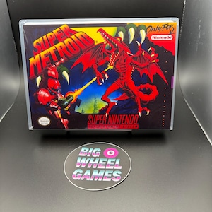 Super Metroid (Super Nintendo) Custom Game Case with Artwork - Brand New!