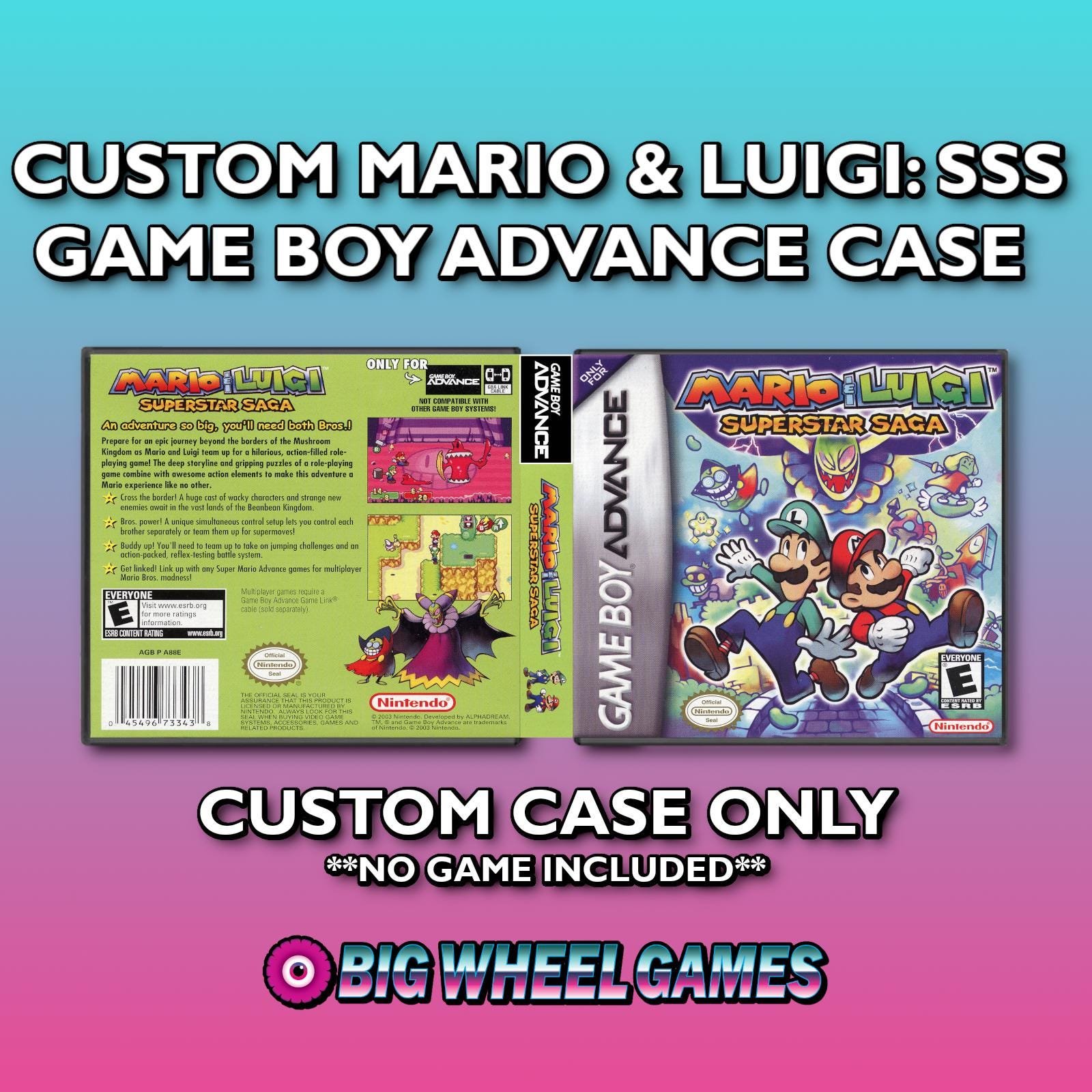 JEU MARIO & Luigi Superstar Saga sur Game boy Advance Officiel EUR 28