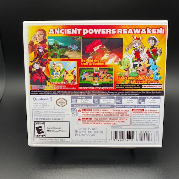 Pokmon Omega Ruby Version - Nintendo 3DS Case With Custom Artwork - Brand  New! - Etsy
